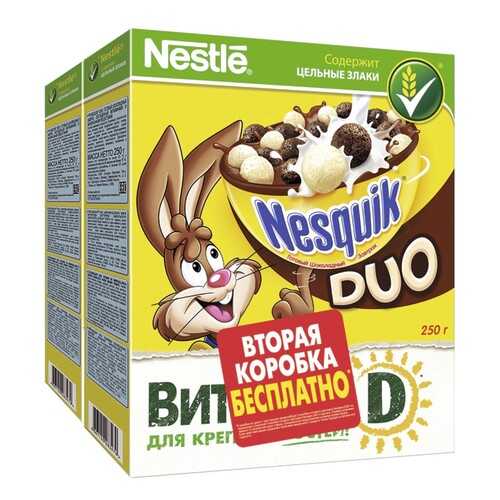 Готовый шоколадный завтрак Nesquik Duo обогащенный витаминами и минеральными веществами в Верный