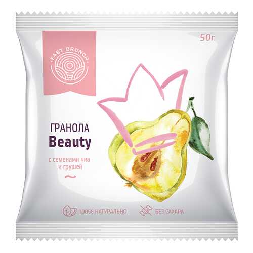 Гранола Fastbrunch Beaut с семенами чиа и грушей 3 саше в Верный