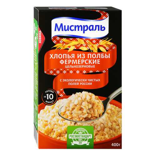 Хлопья Мистраль Фермерские из Полбы 400г в Верный