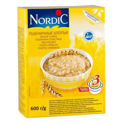 Хлопья пшеничные Nordic 600 г в Верный