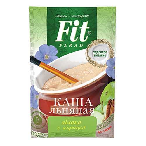 Каша льняная Fit Parad яблоко с корицей в Верный