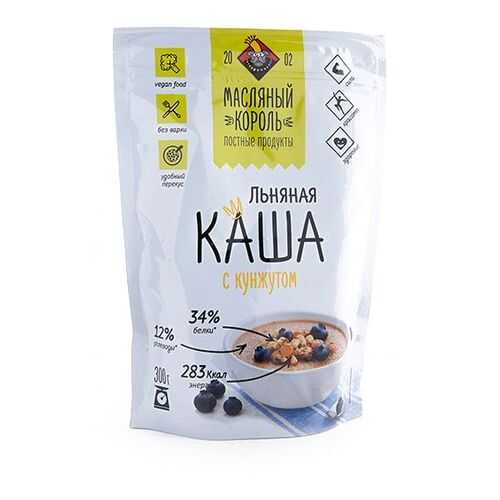 Каша Масляный Король льняная с кунжутом 300 г в Верный