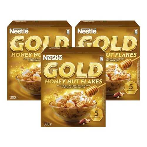 Кукурузные хлопья Gold Flakes с медом и орехами 3*300 г в Верный