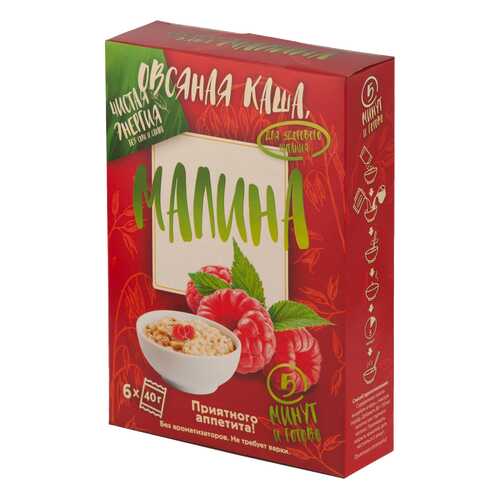 Овсяная каша с малиной Ricos в пакетиках 6*40 г в Верный