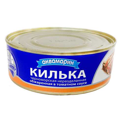 Килька черноморская неразделанная обжаренная в томатном соусе Акваиарин 240 гр. в Верный