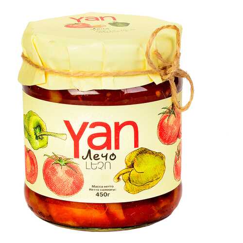 Лечо консервированное YAN 450 г, Армения в Верный