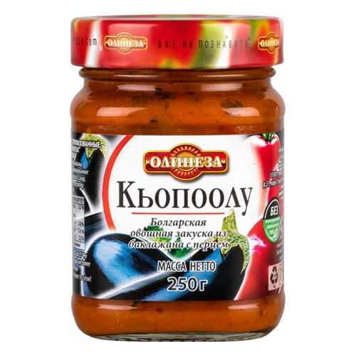 Овощная закуска Олинеза из баклажана с перцем кьопоолу 250 г в Верный