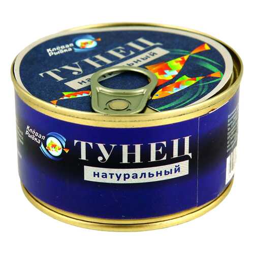 Тунец Клевая Рыбка натуральный 185 г в Верный