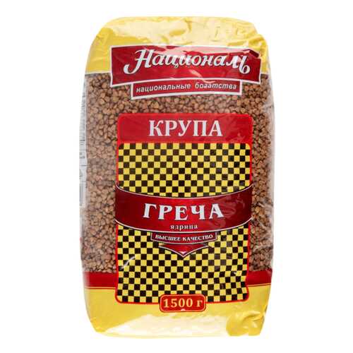 Крупа Националь гречневая ядрица 1.5 кг в Верный
