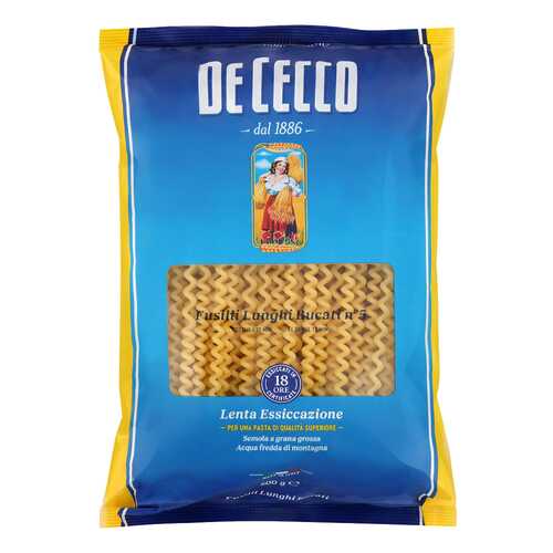 Макароны De Cecco Fusilli lunghi bucati №5 500 г в Верный