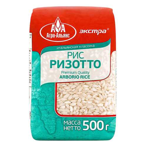 Рис Агро-Альянс ризотто экстра 500 г в Верный