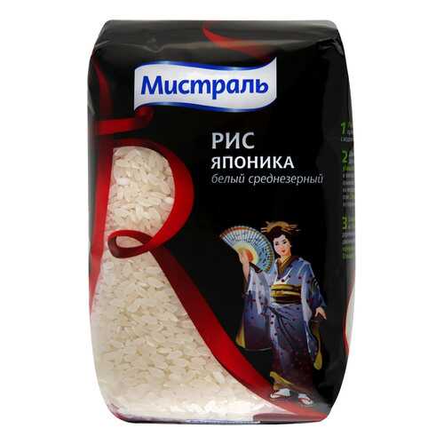 Рис Мистраль японика круглозерный 500 г в Верный