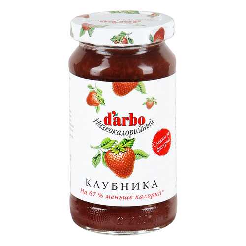 Конфитюр D'arbo клубника низкокалорийный 220 г в Верный