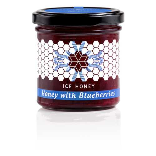 Мед Ice honey с черникой (Honey with Blueberries) 200 г в Верный