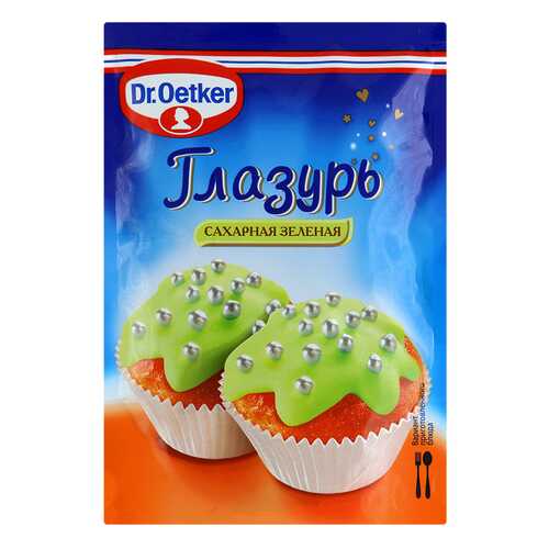 Глазурь Dr.Oetker сахарная зеленая 100 г в Верный