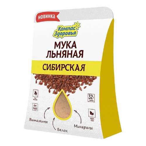 Мука льняная Компас Здоровья сибирская 200 г в Верный