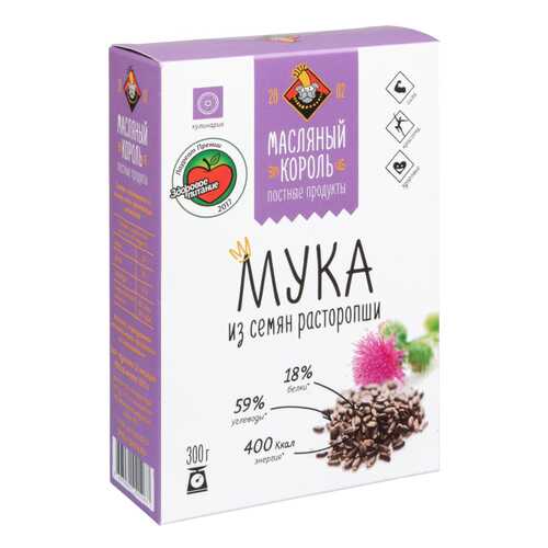 Мука Масляный Король из семян расторопши 300 г в Верный