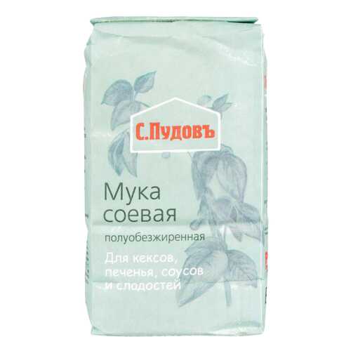 Мука соевая С.Пудовъ полуобезжиренная 400 г в Верный