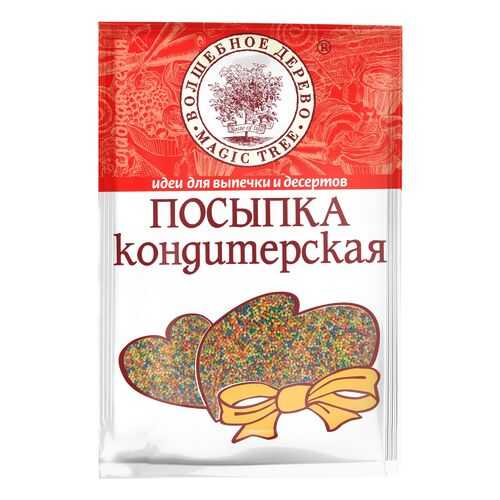 Посыпка кондитерская Волшебное дерево бисер разноцветный 40 г в Верный