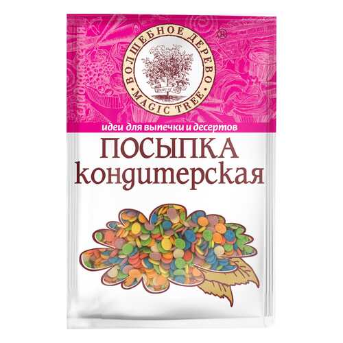 Посыпка кондитерская Волшебное дерево конфетти разноцветные 40 г в Верный
