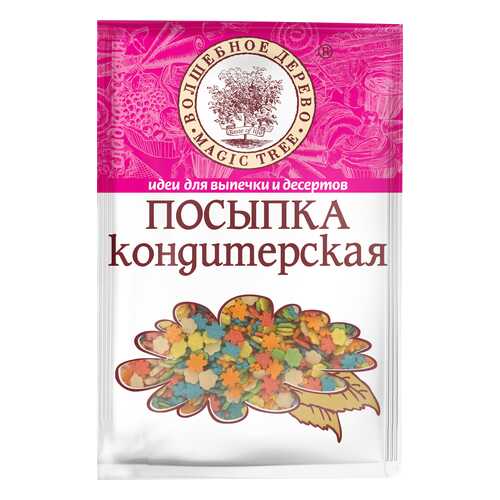 Посыпка кондитерская Волшебное дерево маргаритки 40 г в Верный