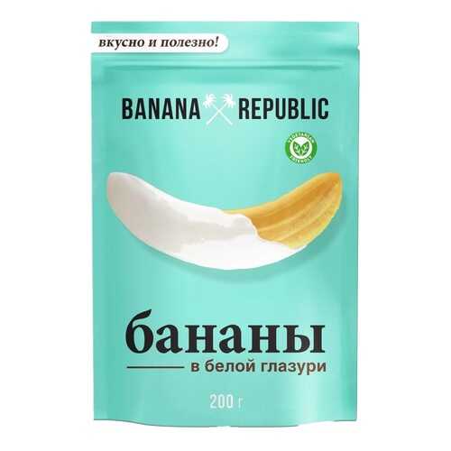 Сухофрукты Banana republic бананы сушёные в белой глазури 200 г в Верный