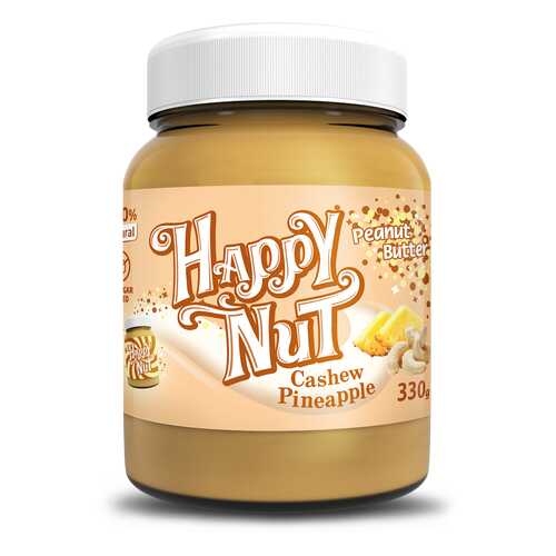 Кешью паста Happy Nut Cashew Pineapple с арахисом и ананасом 330 г в Верный