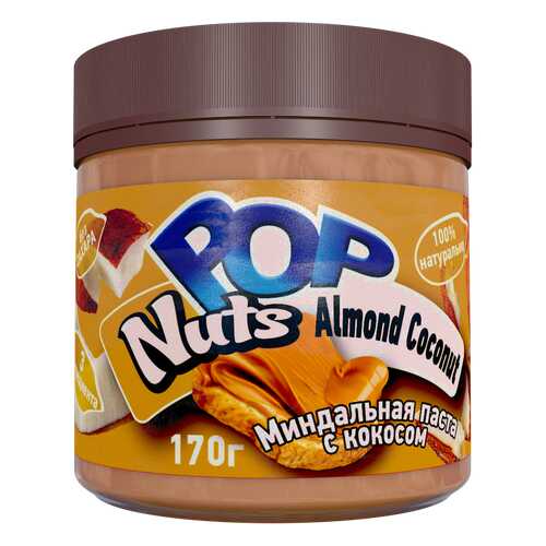 Миндальная паста POP Nuts Almond Coconut Миндальная паста с кокосом, 170г в Верный