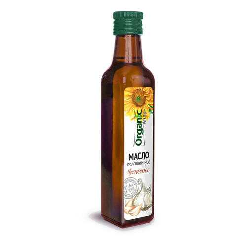 Масло пищевое Organic Life нерафинированное подсолнечное чесночное 250 мл в Верный