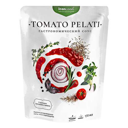 Соус icancook Tomato pelati гастрономический 170 мл в Верный