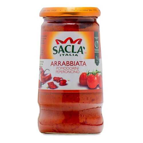 Соус Sacla Аррабиата с цельными томатами черри и перцем чили 350г стекло Италия в Верный