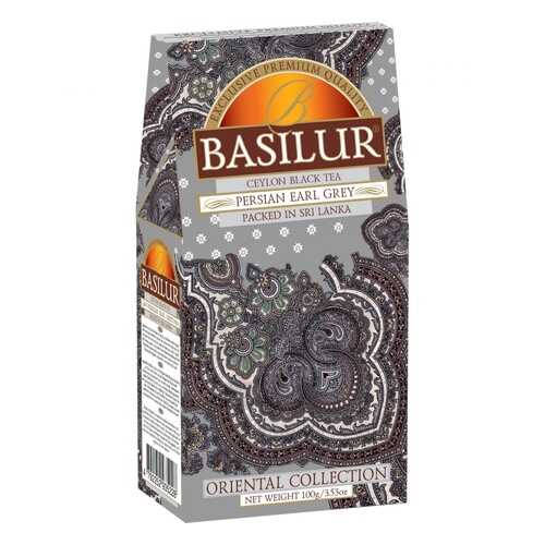 Чай Basilur Persian Earl Grey, черный листовой с добавками, 100 гр в Верный