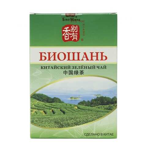 Чай БиоШань China Green Tea, зеленый листовой, 80 гр в Верный