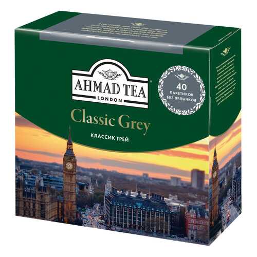 Чай черный Ahmad Tea earl grey со вкусом и ароматом бергамота 40 пакетиков в Верный