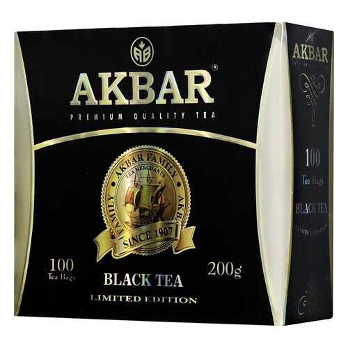 Чай черный Akbar байховый цейлонский мелкий 100 пакетиков в Верный