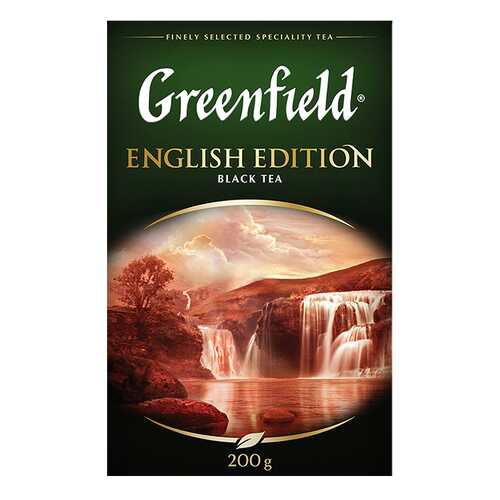 Чай черный листовой Greenfield English Edition 200 г в Верный