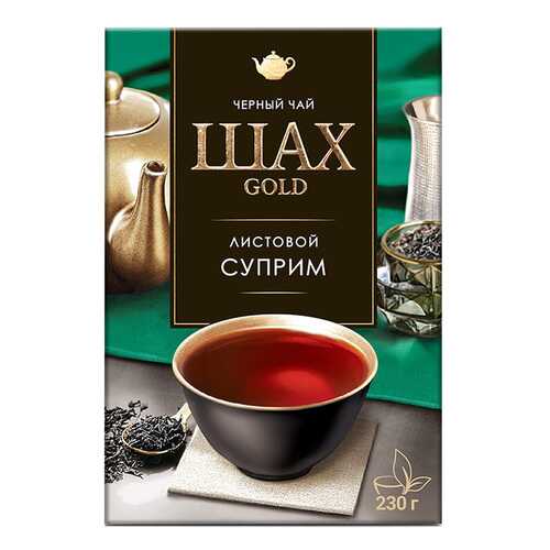 Чай черный листовой Шах Gold Суприм 230 г в Верный