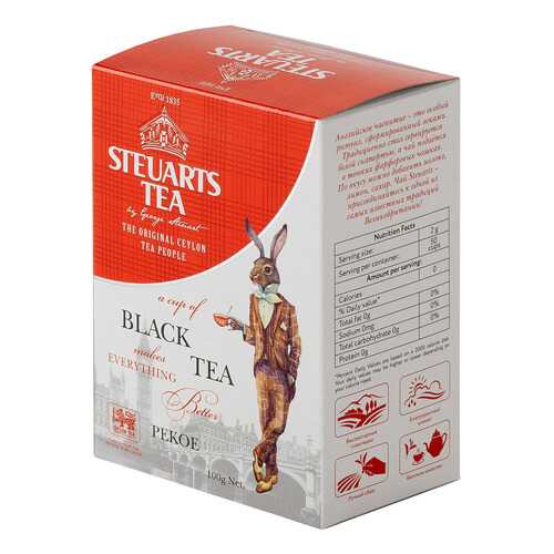 Чай черный листовой Steuarts black tea pekoe 100 г в Верный