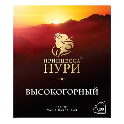 Чай черный Принцесса Нури Высокогорный 100 пакетиков в Верный
