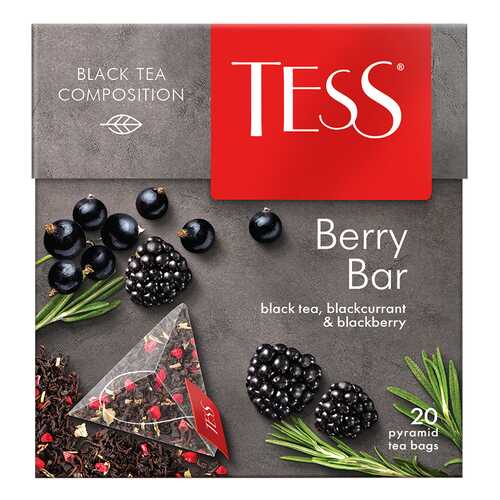 Чай черный Tess Berry Bar 20 пакетиков в Верный