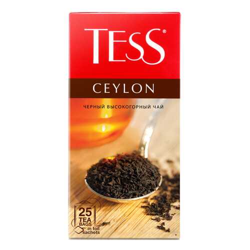 Чай черный Tess Ceylon 25 пакетиков в Верный