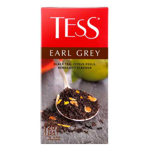 Чай черный Tess Earl Gray 25 пакетиков в Верный