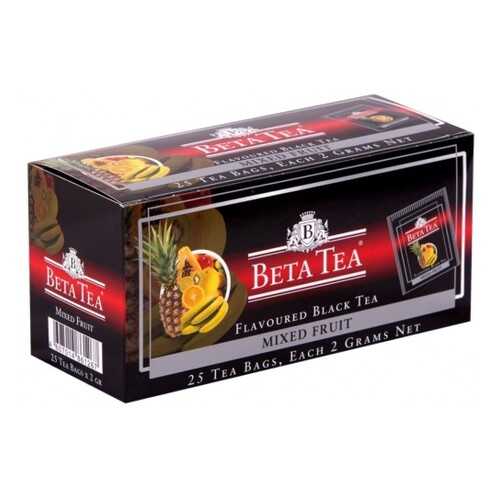 Чай черный в пакетиках для чашки Beta Tea мультифрукт 25*2 г в Верный