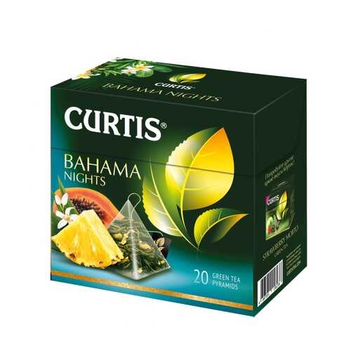 Чай Curtis Bahama Nights зеленый с добавками 20 пирамидок в Верный
