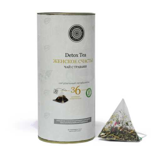 Чай Фабрика Здоровых Продуктов Detox Tea Женское Счастье, чёрный 30 пирамидок в Верный