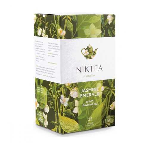 Чай Niktea Jasmine Emerald зеленый с жасмином 25 пакетиков в Верный