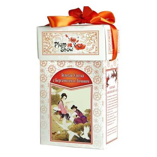 Чай Plum Snow Золотая Улитка с Бергамотом и Лимоном, чёрный листовой, 100 гр в Верный