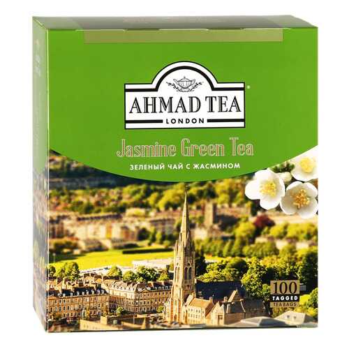 Чай зеленый Ahmad Tea с жасмином 100 пакетиков в Верный