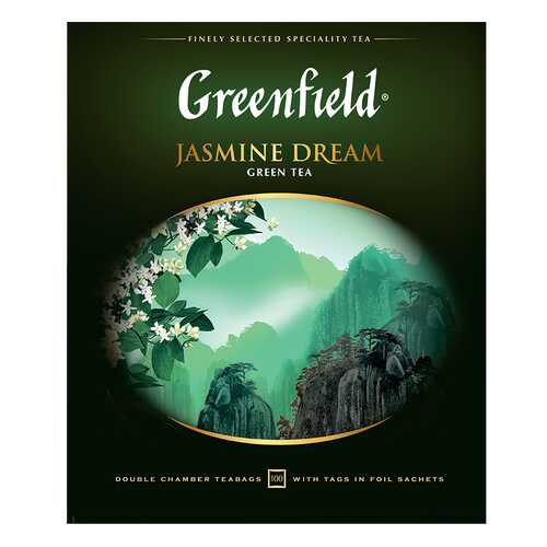 Чай зеленый Greenfield Jasmine Dream 100 пакетиков в Верный