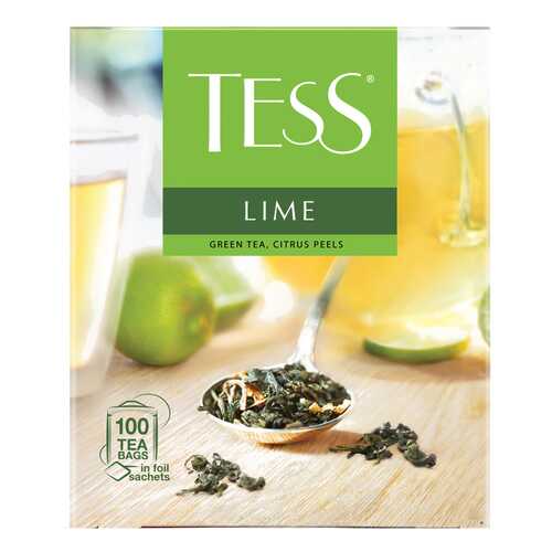 Чай зеленый Tess Lime 100 пакетиков в Верный